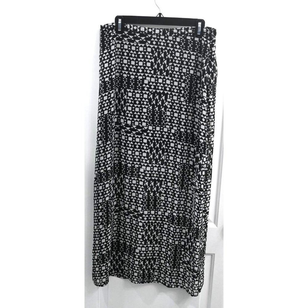 Vince Camuto Womens See Through at the Bottom Side Split Long Skirt Size 6